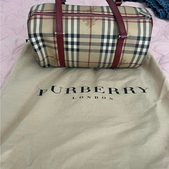 Burberry | Bags | Burberry Haymarket Check Barrel Bag | Poshmark